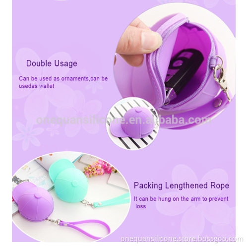 chinese factory hat shape mini silicone coin purse